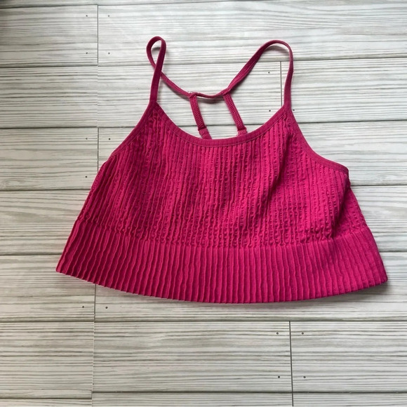 Anthropologie Other - Anthropologie fuchsia bra top adjustable straps womens size M/L
